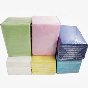 Traitement orthodontique, bavoirs dentaires médicaux jetables assortis, tissu 2 plis + matériau PE 1 pli, personnalisation OEM/ODM - Product Image 5