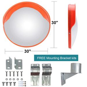 Factory Wholesale 30 45 60 80 100 120cm Car Road Traffic Safety Reflective 28inch 36inch PC <b>Acrylic</b> Outdoor Indoor Convex <b>Mirror</b> - Product Image 3