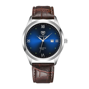 Montre à quartz YAZOLE <span class=keywords><strong>D</strong></span> 553 pour hommes <span class=keywords><strong>d</strong></span>'affaires avec date et jour, étanche, calendrier, fabrication 2025, fabricant de montres-bracelets personnalisées - Product Image 5