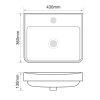 Kidoir Descuento Precio Bajo Venta Lavabo de Porcelana Cerámico para Baño, Montado en Pared, Diseño Artístico, Lavabo Individual de un Solo Orificio