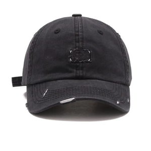 Custom 3D Embroidery Logo Washed Cotton <b>Baseball</b> <b>Cap</b> 6-Panel Adjustable Unisex Solid Color Casual Hat - Product Image 6