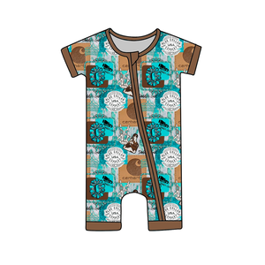 Romper Bayi Bambu Custom, Pakaian Bayi Baru Lahir 95% Bambu 5% Spandex, Lembut, Lucu, Resleting, Romper Bayi Resleting 2 Arah, Pakaian Bayi Baru Lahir - Product Image 4