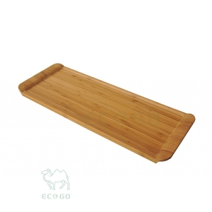 Plato Redondo de Bambú Ecológico Personalizado para Servir Sushi, Ensaladas y Postres, Uso Doméstico en la Cocina - Product Image 1