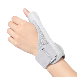 Gri Siyah Neopren Nefes Alabilen Metal Kadın & Erkek Gece Düzeltici Başparmak Tetik Parmak Ateli Sol Sağ Tıbbi El Desteği - Product Image 4