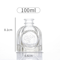 Diffuseur de parfum pour la maison en gros, flacon de diffuseur de parfum en verre personnalisé de 100 ml, diffuseur de parfum à roseaux