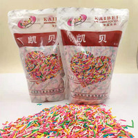 Bäckerei Dekoration Zutaten Kuchen Dekorationszutaten Kuchen Topper Dekoration Lebensmittelqualität Regenbogen-Spritzchen für Kuchen