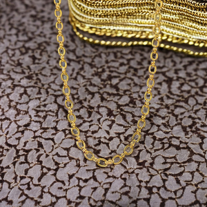 Collar <span class=keywords><strong>de</strong></span> mujer <span class=keywords><strong>de</strong></span> <span class=keywords><strong>cadena</strong></span> <span class=keywords><strong>de</strong></span> clavícula chapada <span class=keywords><strong>en</strong></span> <span class=keywords><strong>oro</strong></span> <span class=keywords><strong>de</strong></span> 18 quilates <span class=keywords><strong>de</strong></span> <span class=keywords><strong>acero</strong></span> inoxidable redondo grueso - Product Image 5