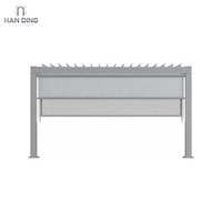 Pergola Bioclimatique Motorisée en Aluminium Chaldean Dike avec Toit à Lames Orientables pour Jardin Extérieur Étanche