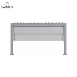 Pergola Bioclimatica Motorizzata in Alluminio Chaldean <span class=keywords><strong>Dike</strong></span> con Tetto a Lamelle Orientabili per Giardino Esterno Impermeabile - Product Image 1