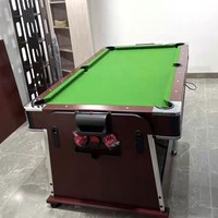 Table de billard rotative 4 en 1 multifonctionnelle de 7 pieds/8 pieds/9 pieds avec table de billard et de ping-pong, air hockey et dessus de salle à manger