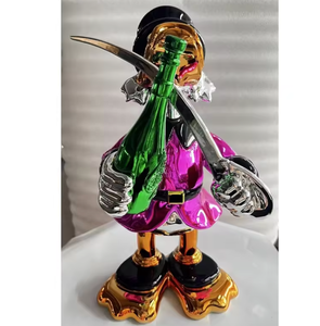Customs Gold Chrome <span class=keywords><strong>Mickey</strong></span> Décoration Célèbre Dessin Animé Galvanisé Fibre De Verre Souris Sculpture Résine <span class=keywords><strong>Pop</strong></span> Statue Maison Artisanat - Product Image 6