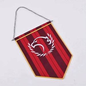 วัสดุพิมพ์ลายตามสั่งแบบเปล่า ธงสามเหลี่ยมแขวนสำหรับกีฬา พิมพ์ได้สองด้าน สำหรับแลกเปลี่ยนธงฟุตบอล - Product Image 3