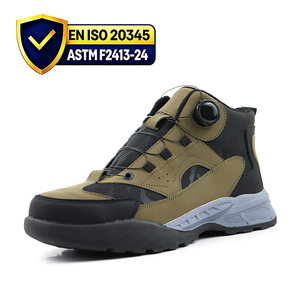 Chaussures de sécurité légères ENISO 20345 avec embout en acier, anti-écrasement, anti-perforation, semelle en caoutchouc, chaussures de sécurité pour hommes - Product Image 1