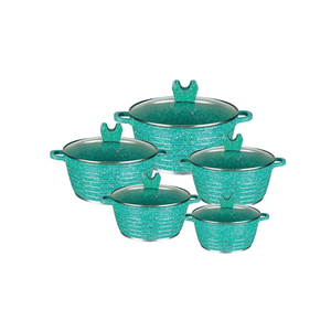 Cooklover 10 pz cucina ceramica <span class=keywords><strong>Set</strong></span> qualità pressofusione alluminio portatile metallo Design - Product Image 2