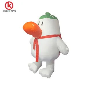 Kinqee - Roupa de cosplay inflável para mascote de pelúcia personalizada, pinguim inflável de 2m/2.6m, traje inflável para animal e pássaro