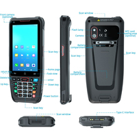 Robusto inventario portátil Pdas Android 10 inalámbrico BT 2d Módulo de escáner de código de barras terminal de inventario móvil