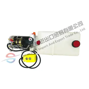 Chinese supplier 12v DC hydraulic pack power unit plastic hydraulic oil tank
