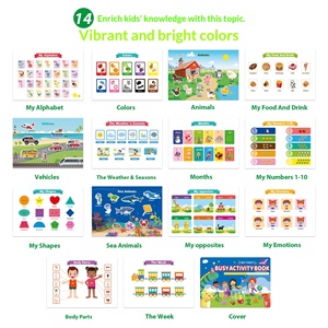 <span class=keywords><strong>Livre</strong></span> d'autocollants éducatifs et sensoriels pour enfants, prêt à l'emploi, à déchirer et à coller, silencieux, pour l'apprentissage précoce, transfrontalier - Product Image 2