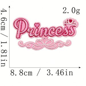Nouvelle Écusson Brodé Autocollant Princesse Château Couronne Miroir Sergé pour Décoration Vêtements Sacs - Product Image 5