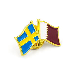 Todo tipo <span class=keywords><strong>de</strong></span> país personalizado Chile Perú bandera insignia Suecia Qatar amistad Canadá Metal solapa duro esmalte suave broche bandera Pin - Product Image 2