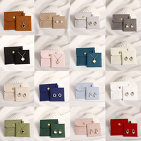Pochette d'emballage pour bijoux en microfibre, pliable double face, avec logo personnalisé, pour colliers et boucles d'oreilles, idéale pour le rangement des bijoux