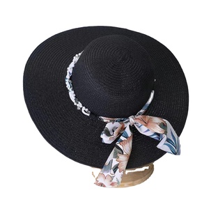 Vente en gros Chapeau De Paill Chapeau De <span class=keywords><strong>Paille</strong></span> pour l'été Plage Nature Large Bord Grand <span class=keywords><strong>Sombrero</strong></span> De Paja pour Pêche Voyage Usage Décontracté - Product Image 6
