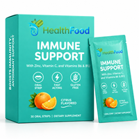 Bandes buccales ODM saveur agrumes pour le soutien immunitaire, complément alimentaire très vendu, favorise la protection antioxydante et renforce le système immunitaire