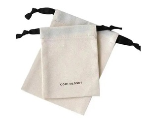 Custom Full Printed <b>Thin</b> Cotton Muslin Packaging Gift Perfume Bag <b>Storage</b> Pouch Cotton Drawstring Dust Gift Bag - Product Image 6