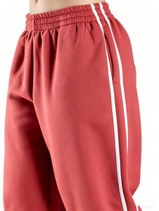 Women's Casual Spring Streetwear Mid Waist Loose Straight Lightweight <b>Elastic</b> Sweatpants - Product Image 3