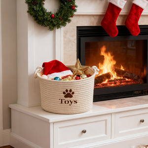 <span class=keywords><strong>Panier</strong></span> de rangement chic avec empreinte de patte, multifonctionnel, idéal <span class=keywords><strong>pour</strong></span> les besoins de rangement à domicile - Product Image 4