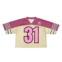 Maillots de football personnalisés OEM respirants grande taille à manches courtes coupe ample en maille avec design par transfert thermique style streetwear