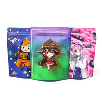 Sacs en plastique Mylar à fermeture éclair anti-odeur 4x5 pouces 3,5 g, parfum crème glacée, avec logo personnalisé