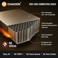 Panneau en nid d'abeille en aluminium ignifuge, écologique, personnalisable, prix de gros, qualité A0, 8 mm, usage commercial pour murs intérieurs