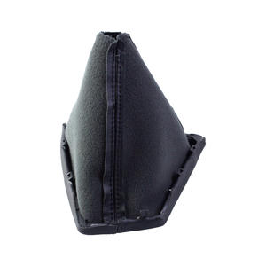 Couvre-poignée de levier de vitesse en cuir noir 6 vitesses pour BMW F15 style classique - Product Image 3