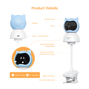 Giá thấp Bluetooth Wifi kết nối camera bé phát hiện tiếng khóc hai chiều phát hiện chuyển động âm thanh xiaovv thương hiệu màn hình bé - Product Image 6