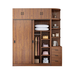 ตู้เสื้อผ้าไม้จริงทันสมัยพร้อมประตูบานเลื่อนสำหรับ<span class=keywords><strong>ห้อง</strong></span>นอน <span class=keywords><strong>ห้อง</strong></span>นั่งเล่น หรืออพาร์ทเมนต์ขนาดเล็ก บ้านเด็ก หรือที่พัก<span class=keywords><strong>เช่า</strong></span> - Product Image 4