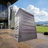 Haut-parleur Line Array externe à trois voies de performance professionnelle de grande envergure, série LS3 MRL, avec aimant néodyme, 8 Ohm 250W, enceinte en bois LF