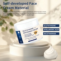 Crème éclaircissante au glutathion en marque privée OEM avec nicotinamide, acide hyaluronique, crème rajeunissante pour le visage