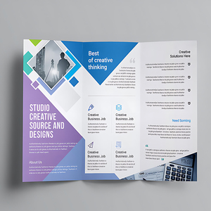 Opuscoli Commerciali con Stampa Digitale a Colori, Volantini <span class=keywords><strong>Pieghevoli</strong></span>, Brochure Personalizzate con Goffratura e Logo Personalizzato - Product Image 4