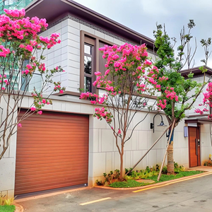 Porte <span class=keywords><strong>de</strong></span> garage résidentielle à enroulement en acier galvanisé imperméable et antivol HUADUN avec télécommande/contrôle intelligent <span class=keywords><strong>pour</strong></span> les maisons - Product Image 1
