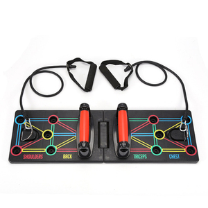 Plateforme de <span class=keywords><strong>musculation</strong></span> pliable multifonctionnelle Jstar avec corde, en matériau ABS, avec bande de résistance - Product Image 1