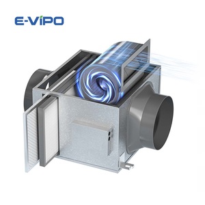 E-VIPO One Way Flow Positive Input PIV <span class=keywords><strong>Air</strong></span> Ventilation Fan Wall Mounted Inline Extract Fan Conduit HEPA Box <span class=keywords><strong>Air</strong></span> Extract Fan - Product Image 4