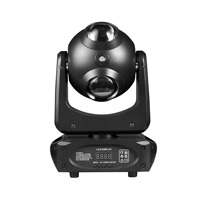 Projecteur de scène mobile LED RGBW 4-en-1 80W avec faisceau laser, wash et zoom, corps en aluminium, contrôle DMX512 pour discothèque et boîte de nuit