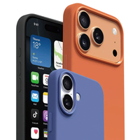 MOQ500 Nouvelle coque de téléphone antichoc en silicone liquide véritable pour iPhone 18 17 16 15 14 13 Pro Max