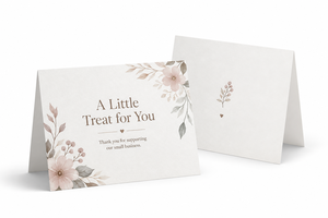 Custom <b>Printed</b> <b>Paper</b> Gift Card Blank Logo Card White Packaging Insert for Brand Invitation - Product Image 3
