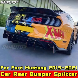 For Mustang 2015-2021 Body Kit Rear Bumper Splitter Rear Bumper <b>Diffuser</b> for Ford Mustang 2015-2021 <b>Car</b> Accessories - Product Image 4