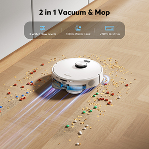 Teendow D60S Ultra <span class=keywords><strong>aspirateur</strong></span> <span class=keywords><strong>robot</strong></span> <span class=keywords><strong>2</strong></span> <span class=keywords><strong>en</strong></span> <span class=keywords><strong>1</strong></span>, <span class=keywords><strong>aspirateur</strong></span> et serpillière <span class=keywords><strong>robot</strong></span>, 6000Pa, Lidar, avec station de base - Product Image 6