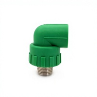 Coude mâle en PPR vert pour installation d'eau chaude et froide
