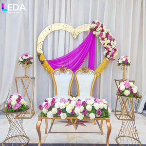 LEDA Soporte de Fondo de Acero Inoxidable Dorado Popular en Oferta para Eventos de Cumpleaños y Decoración de Bodas - Product Image 2