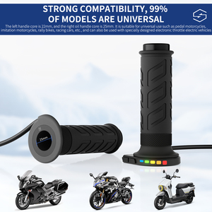 Poignée <span class=keywords><strong>de</strong></span> <span class=keywords><strong>moto</strong></span> chauffante universelle à 5 vitesses DC12V en caoutchouc, étanche IP67 - Product Image 6